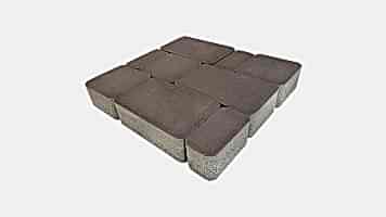 Тротуарная плитка "Старый город" коричневая