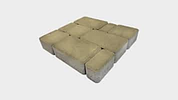 Тротуарная плитка "Старый город" жёлтая