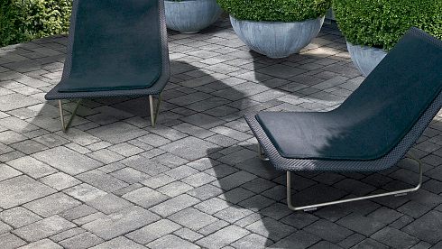  Тротуарная серая плитка "Бавария"