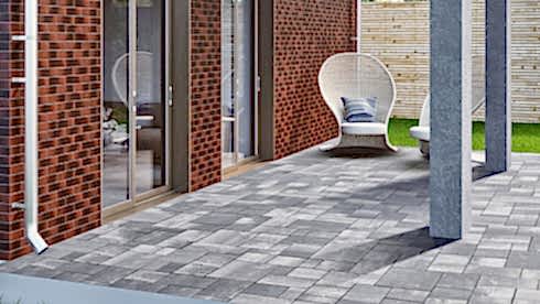  Тротуарная серая плитка "Бавария"