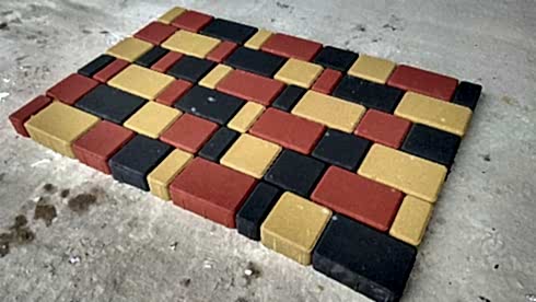 Тротуарная плитка "Старый город" красная Тротуарная плитка "Старый город" красная