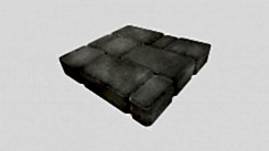  Тротуарная серая плитка "Старый город"