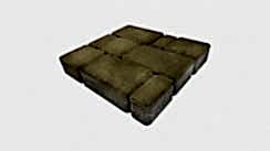 Тротуарная плитка "Старый город" жёлтая